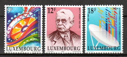 Poštové známky Luxembursko 1990 Výroèí a události Mi# 1240-42