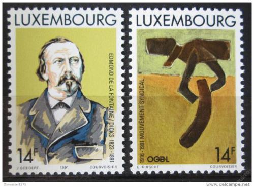 Poštové známky Luxembursko 1991 Výroèí Mi# 1275-76 