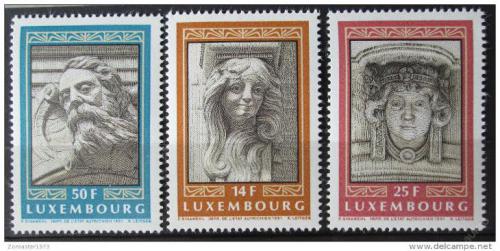 Poštové známky Luxembursko 1991 Architektúra, maskarony Mi# 1277-79