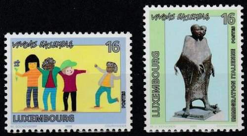 Poštové známky Luxembursko 1996 Spoleèný život Mi# 1398-99