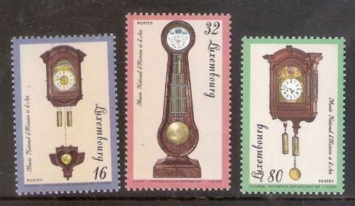 Poštové známky Luxembursko 1997 Hodiny Mi# 1426-28 Kat 6€