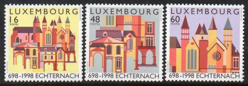 Poštové známky Luxembursko 1998 Opatství Echternach Mi# 1456-58 Kat 6.80€