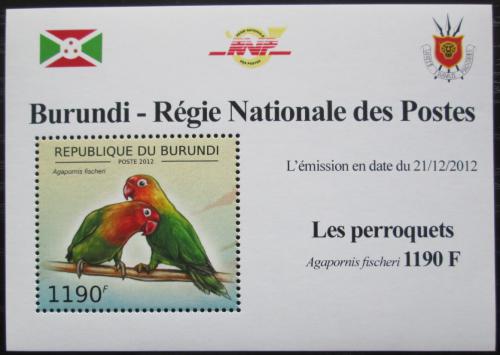 Potov znmka Burundi 2013 Papouk Fischerv DELUXE Mi# 2814 Block 