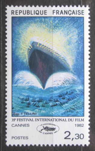 Poštová známka Francúzsko 1982 Plakát s lodí Mi# 2334