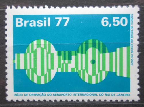 Poštová známka Brazílie 1977 Otevøení letištì v Galeão Mi# 1581
