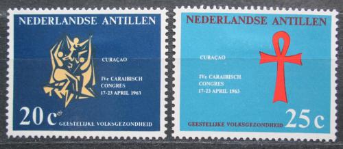 Potov znmky Holandsk Antily 1963 Zdravotnick kongres Mi# 128-29 - zvi obrzok