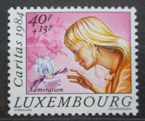 Poštová známka Luxembursko 1984 Dívka s kvìtinou Mi# 1116 Kat 8€