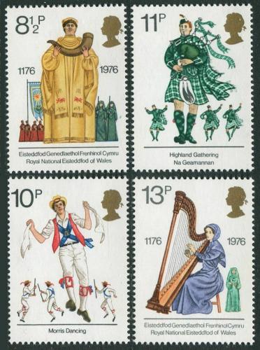 Poštové známky Ve¾ká Británia 1976 Kulturní tradice Mi# 715-18