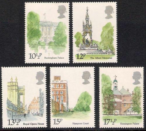 Poštové známky Ve¾ká Británia 1980 Zajímavosti z Londýna Mi# 836-40