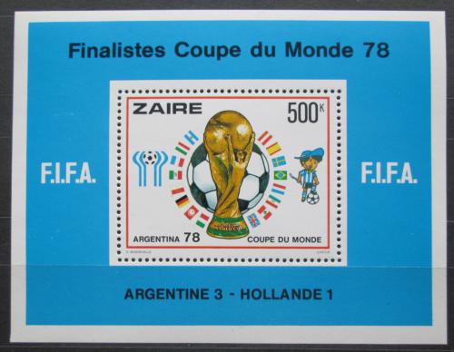 Poštová známka Zair 1978 MS ve futbale Mi# Block 19 Kat 25€
