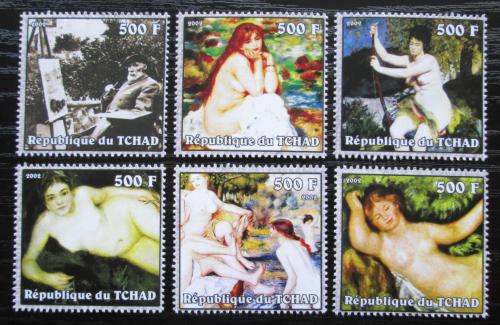 Poštové známky Èad 2002 Umenie, Pierre-Auguste Renoir Mi# 2370-75 Kat 14€