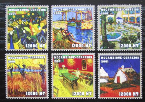 Poštové známky Mozambik 2001 Umenie, Vincent van Gogh Mi# 2103-08 Kat 11.50€