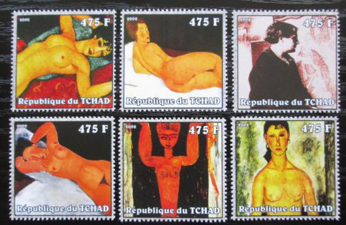 Poštové známky Èad 2002 Umenie, Amadeo Modigliani Mi# 2364-69 Kat 13€