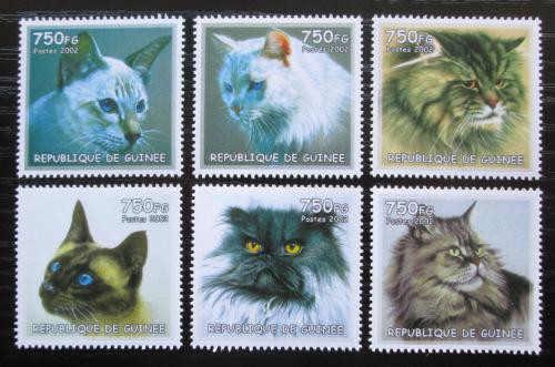 Poštové známky Guinea 2002 Maèky Mi# N/N