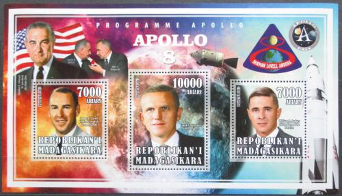 Poštové známky Madagaskar 2015 Apollo 8, prieskum Mesiaca Mi# N/N
