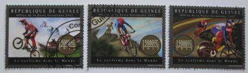 Poštové známky Guinea 2012 Cyklistika Mi# 9507-09 Kat 18€ 