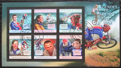Poštové známky Guinea 2012 Slavní cyklisti Mi# 9615-20 Bogen Kat 18€