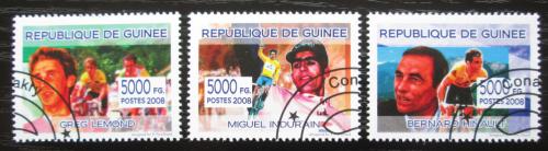 Poštové známky Guinea 2012 Slavní cyklisti Mi# 5426-28 Kat 6€ 