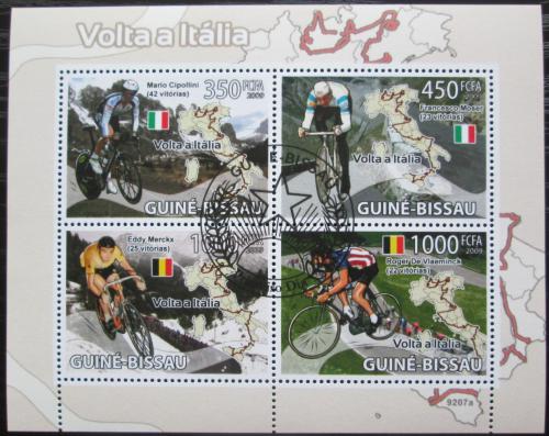 Poštové známky Guinea-Bissau 2009 Slavní cyklisti Mi# 4086-89 Bogen Kat 11€