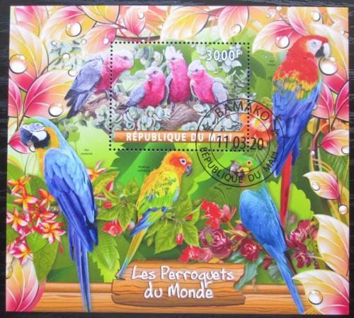 Poštová známka Mali 2020 Papagáje Mi# N/N