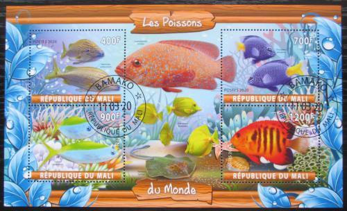 Poštové známky Mali 2020 Ryby Mi# N/N