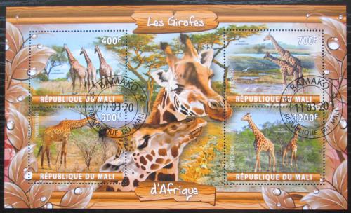 Poštové známky Mali 2020 Žirafy Mi# N/N