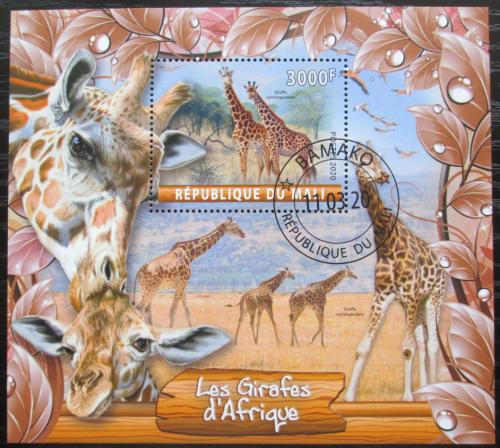 Poštová známka Mali 2020 Žirafy Mi# N/N