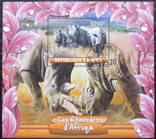 Poštová známka Mali 2020 Nosorožce Mi# N/N