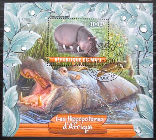 Poštová známka Mali 2020 Hrochy Mi# N/N