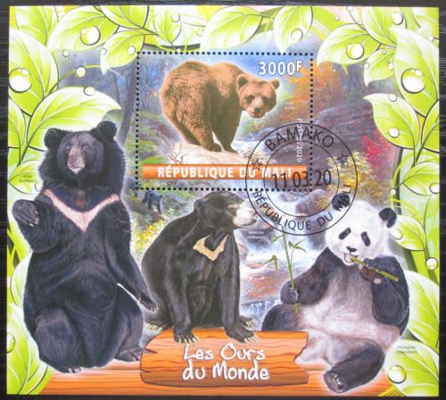 Poštová známka Mali 2020 Medvede Mi# N/N