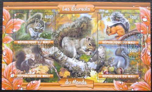 Poštové známky Mali 2020 Veverky Mi# N/N