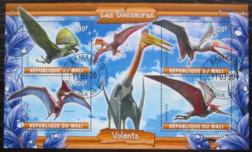Poštové známky Mali 2020 Létající dinosaury Mi# N/N