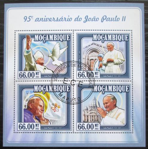 Potov znmky Mozambik 2015 Pape Jan Pavel II. Mi# 7770-73 Bogen Kat 15 - zvi obrzok
