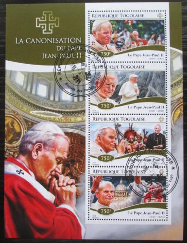 Poštové známky Togo 2014 Papež Jan Pavel II. Mi# 6471-74 Kat 12€ - zväèši� obrázok