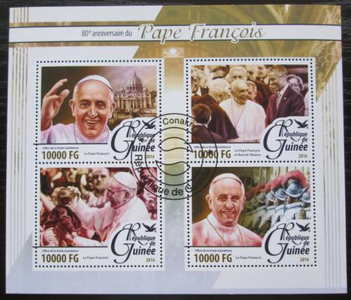 Potov znmky Guinea 2016 Pape Frantiek Mi# 11573-76 Kat 16