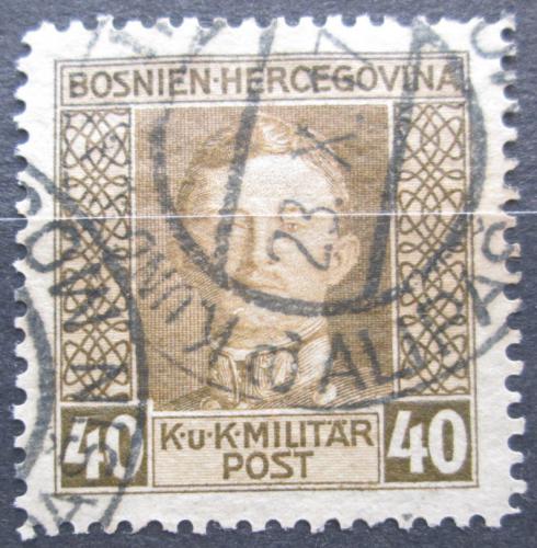 Poštová známka Bosna a Hercegovina 1917 Cisár Karel I. Mi# 133 A