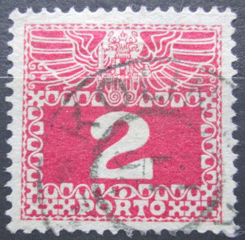 Poštová známka Rakúsko 1908 Doplatná, tenký papír bez lesku Mi# 35y