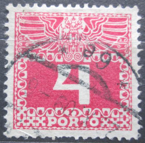 Poštová známka Rakúsko 1909 Doplatná, tenký papír bez lesku Mi# 36y