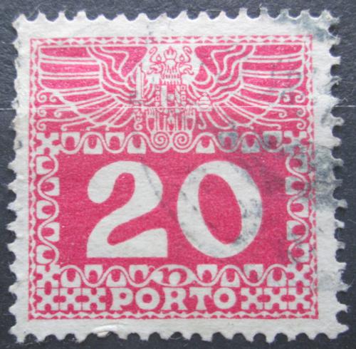 Poštová známka Rakúsko 1909 Doplatná, tenký papír bez lesku Mi# 40y