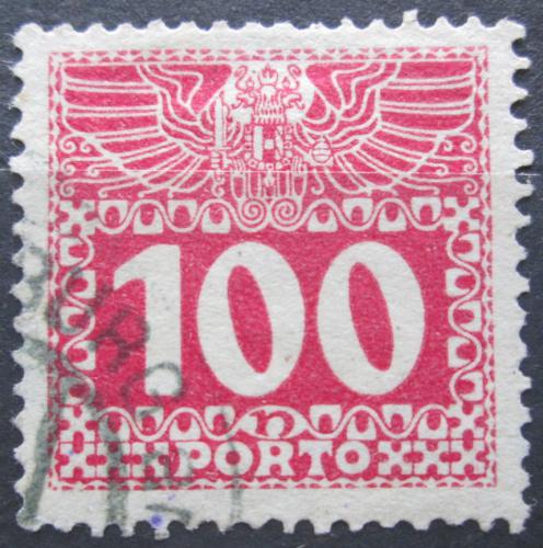 Poštová známka Rakúsko 1910 Doplatná, støednì silný papír bez lesku Mi# 44