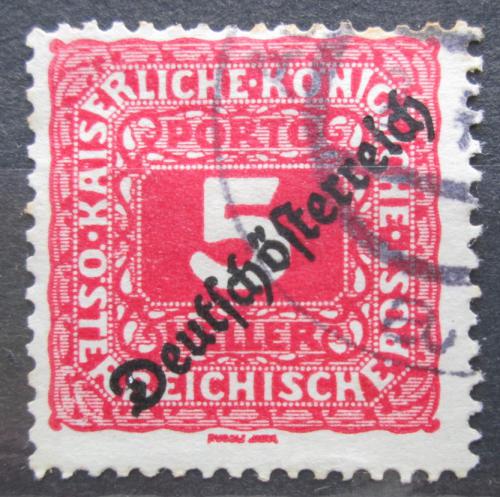 Poštová známka Rakúsko 1919 Doplatná pretlaè Mi# 64