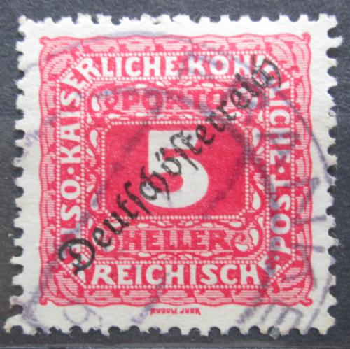 Poštová známka Rakúsko 1919 Doplatná pretlaè Mi# 64