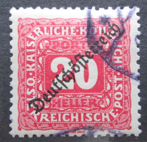 Poštová známka Rakúsko 1919 Doplatná pretlaè Mi# 67