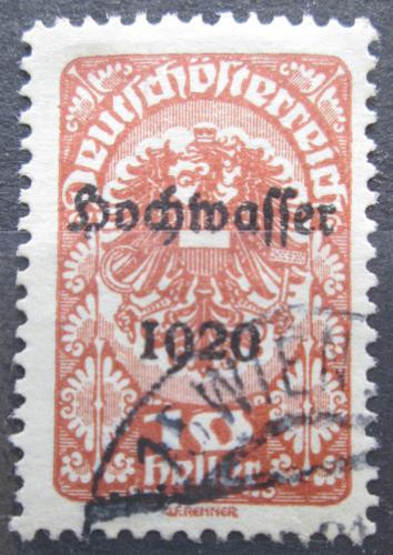 Poštová známka Rakúsko 1921 Cisárská orlice, pretlaè Povodnì Mi# 341 