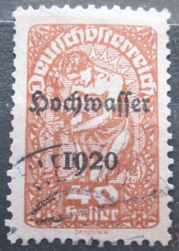 Poštová známka Rakúsko 1921 Alegorie, pretlaè Povodnì Mi# 346