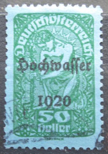 Poštová známka Rakúsko 1921 Alegorie, pretlaè Povodnì Mi# 347