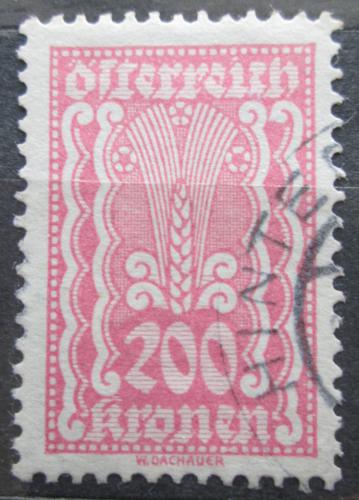 Poštová známka Rakúsko 1922 Alegorie hospodáøství Mi# 383