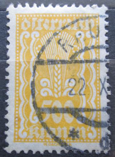 Poštová známka Rakúsko 1922 Alegorie hospodáøství Mi# 387