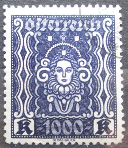 Poštová známka Rakúsko 1922 Hlava ženy, perf. 11,5 RARITA Mi# 404 B Kat 400€