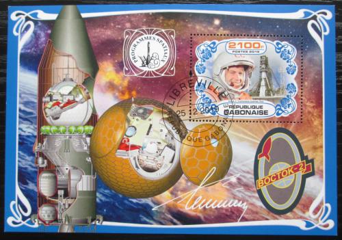 Poštová známka Gabon 2019 Prieskum vesmíru, German Titov Mi# N/N
